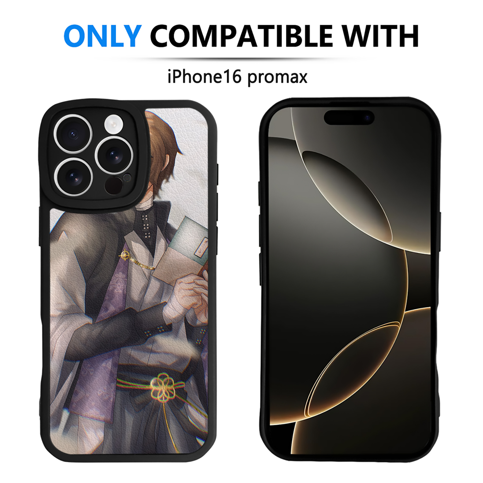 （画像用） 文豪ストレイドッグス Bungo Stray Dogs 【iPhone 16シリーズ対応】シリコンスマホケース（レザー調） 材質：シリコン